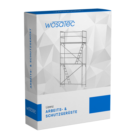 Lizenz für die Prüfung von Arbeits- und Schutzgerüsten – wosatec App